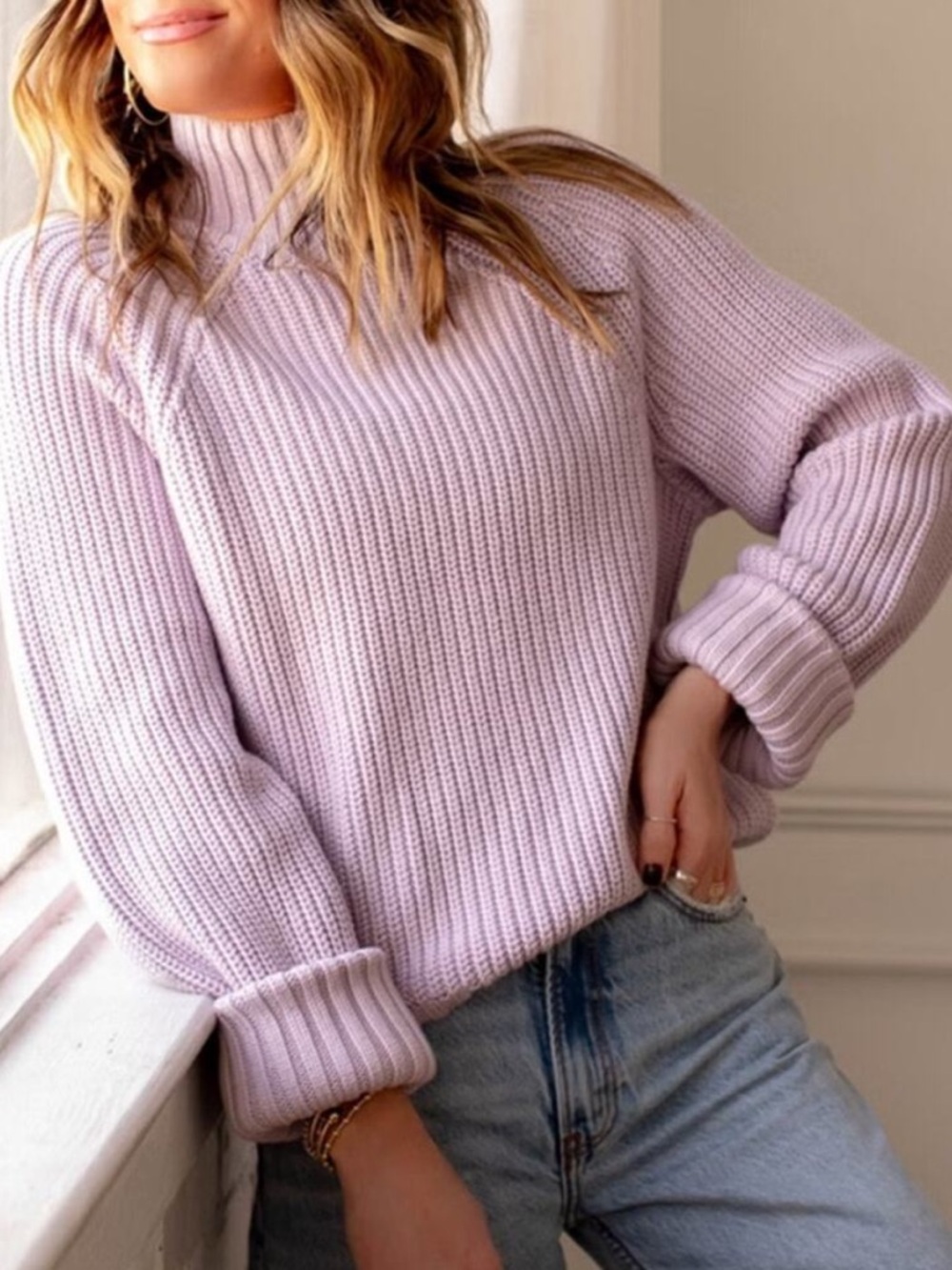 Abercrombie Purple Sweater